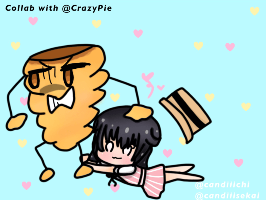   Crappy art collab with CrazyPie  
