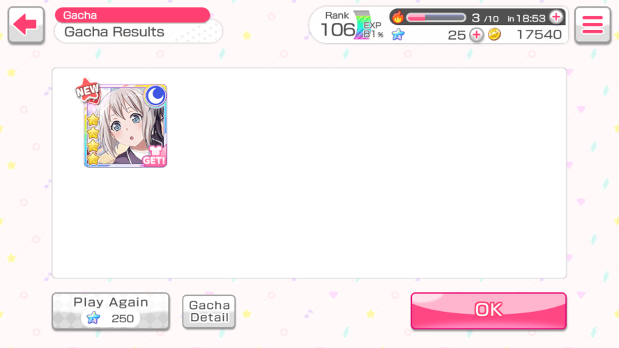 I JUST SOLOED A 4⭐ I CAN'T BELIEVE THIS AAAAA

 it's not Sayo but Moca's cute too! ♥ 