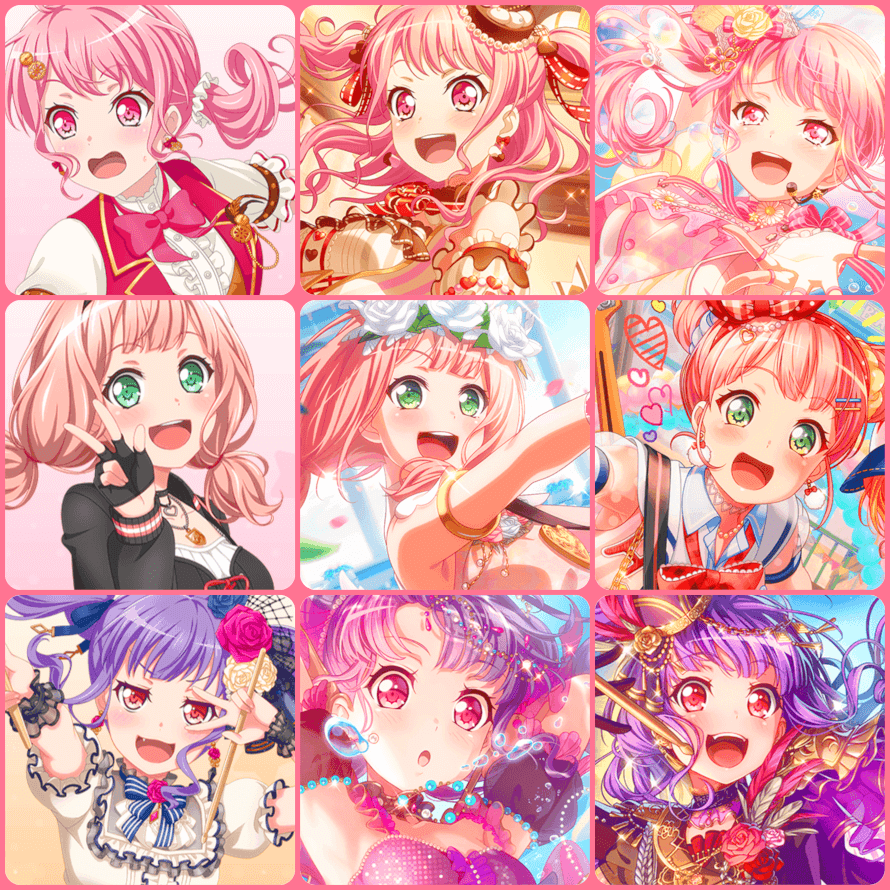 trend time! my favorite cards of each rarity for my top 3 girls : 