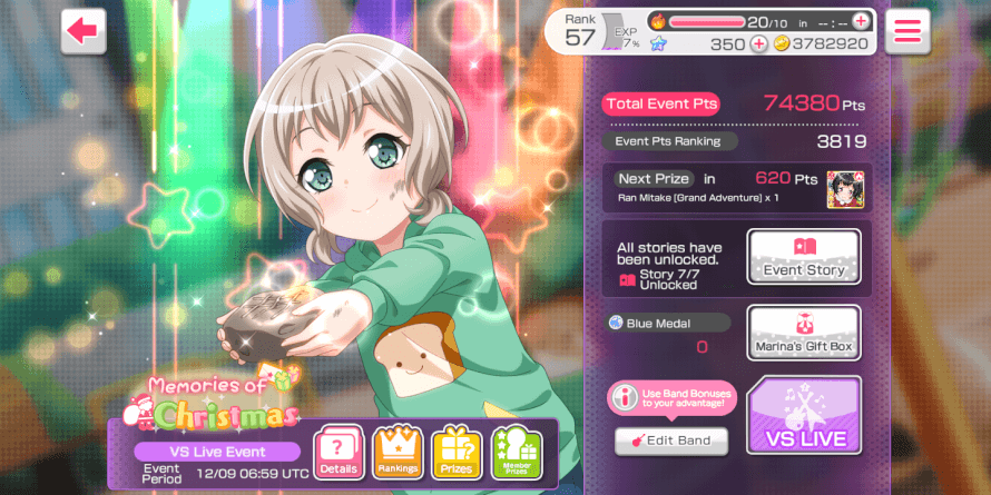 Why am I in the Top 5000 my band is legit useless for the event. 