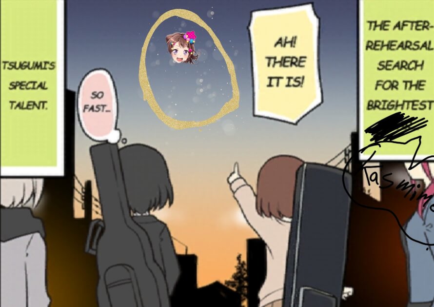 Tsugu finds the first kasumi in the sky 