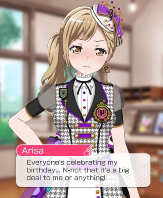 Happy birthday Arisa!