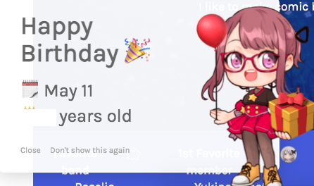 its my birthday i also want to say happy birthday to kanon! <3