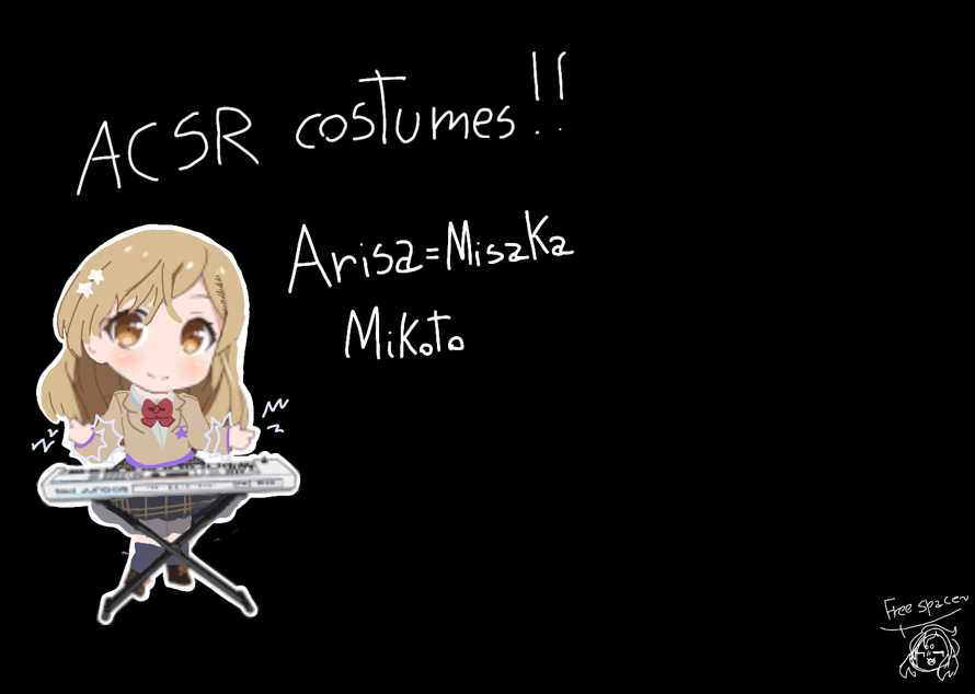 I decided to do some other costumes!! Since I watch a certain scientific railgun and it was a cover...