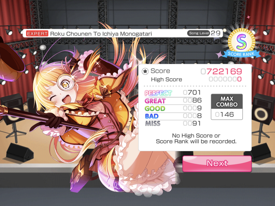    I tried Roku Chonen on a whim   
My bones hurt.
 Imma stick with LV 26 songs