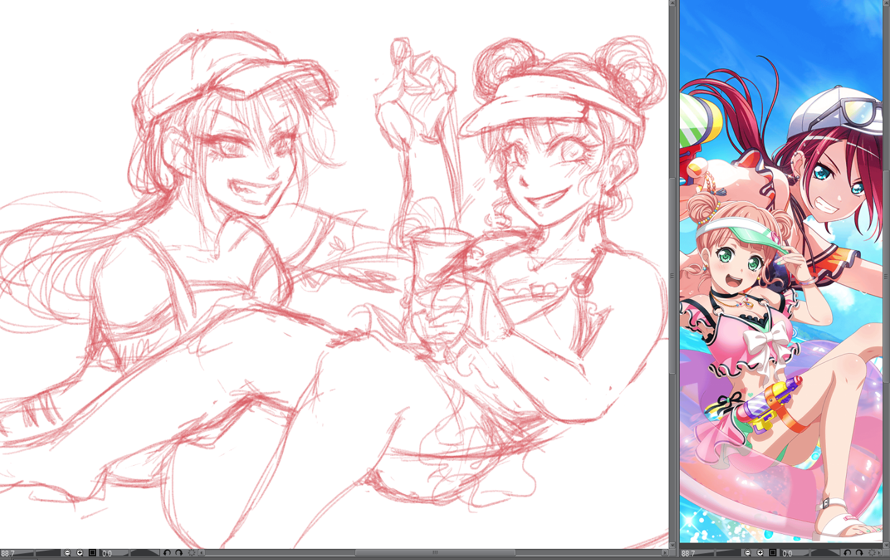 I love,,, the outfits in the new cards a lot,,, I especially love Tomoe's card as a whole she looks...