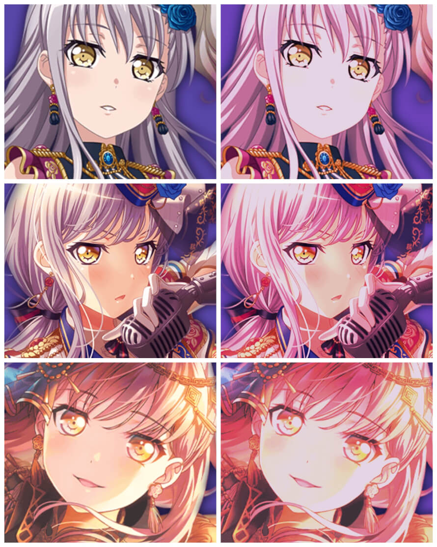   Loving every bandori girl...