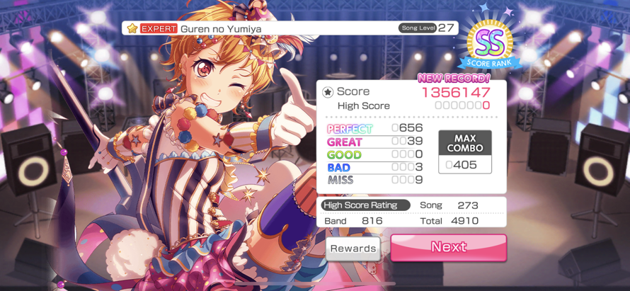 I DID IT. 

I HAVE CLEARED A LEVEL 27 SONG WITH NO LIFE RECOVERY CARDS!

I DON'T HOW OR WHY WITH THE...