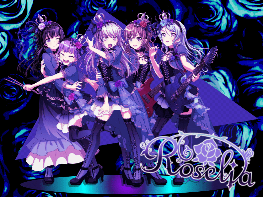   Day Four: Least Favorite Band  Roselia

yep, I made an edit for them despite them being my least...