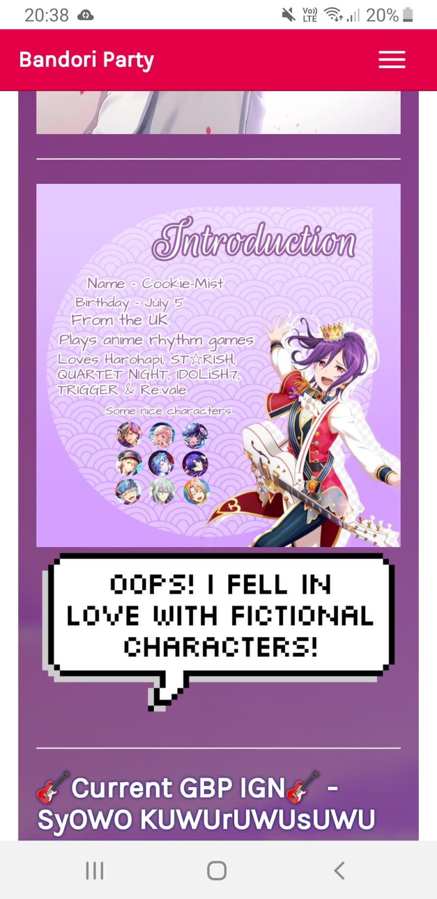 Changing that little ID thingy on my profile to fit more with what I currently play  3 