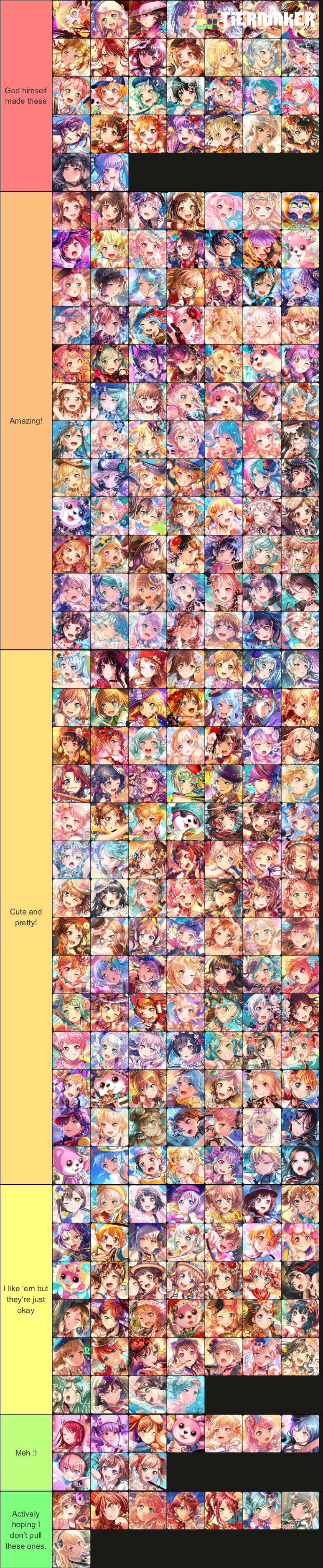 Saw people doing Kaiton’s tier list so I did it too :P 
I just generally really like the art in...