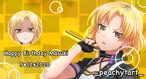 Happy birthday Masuki! Damn you are more cuter and cool than I first thought you were when I first...
