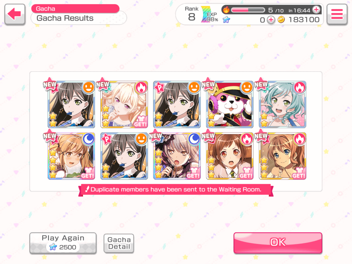 I WAS REROLLING AND I SWEAR THE GAME JUST PITIED ME AND BEGGED FOR ME TO STOP SDFGHNJGFDS