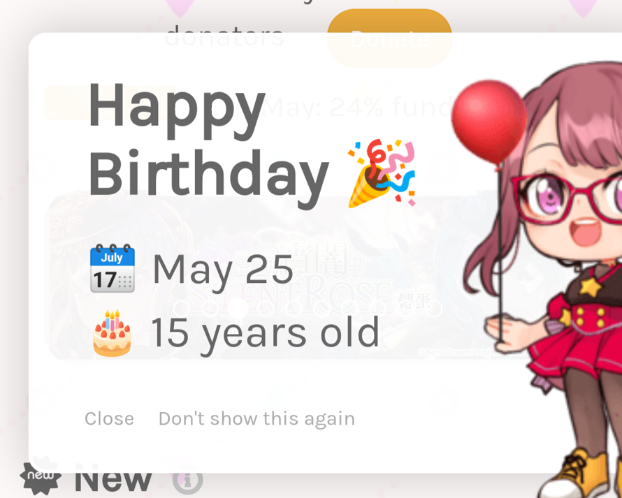 It's my birthday! I'm 15!