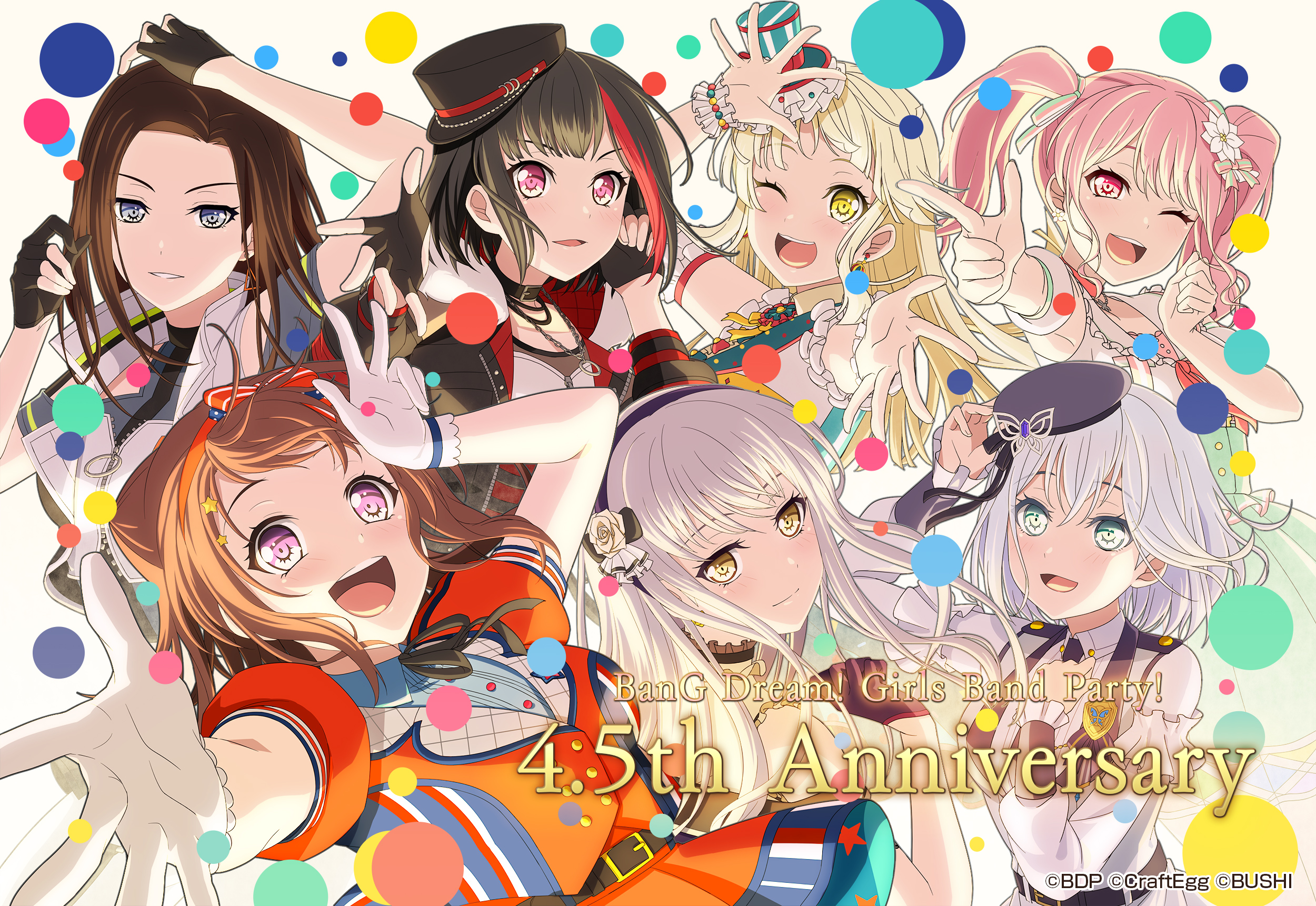 List of Japanese Bang Dream Girls Band Party! 5th Anniversary