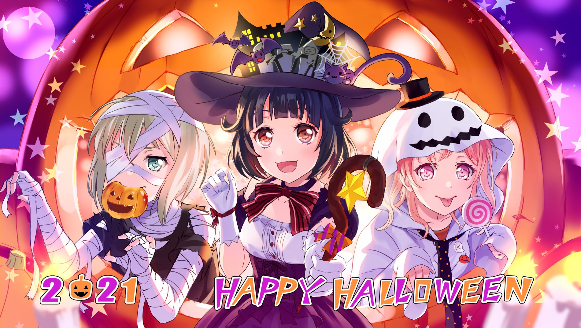 Happy Halloween! 2021 - Rimi, Moca, Nanami
