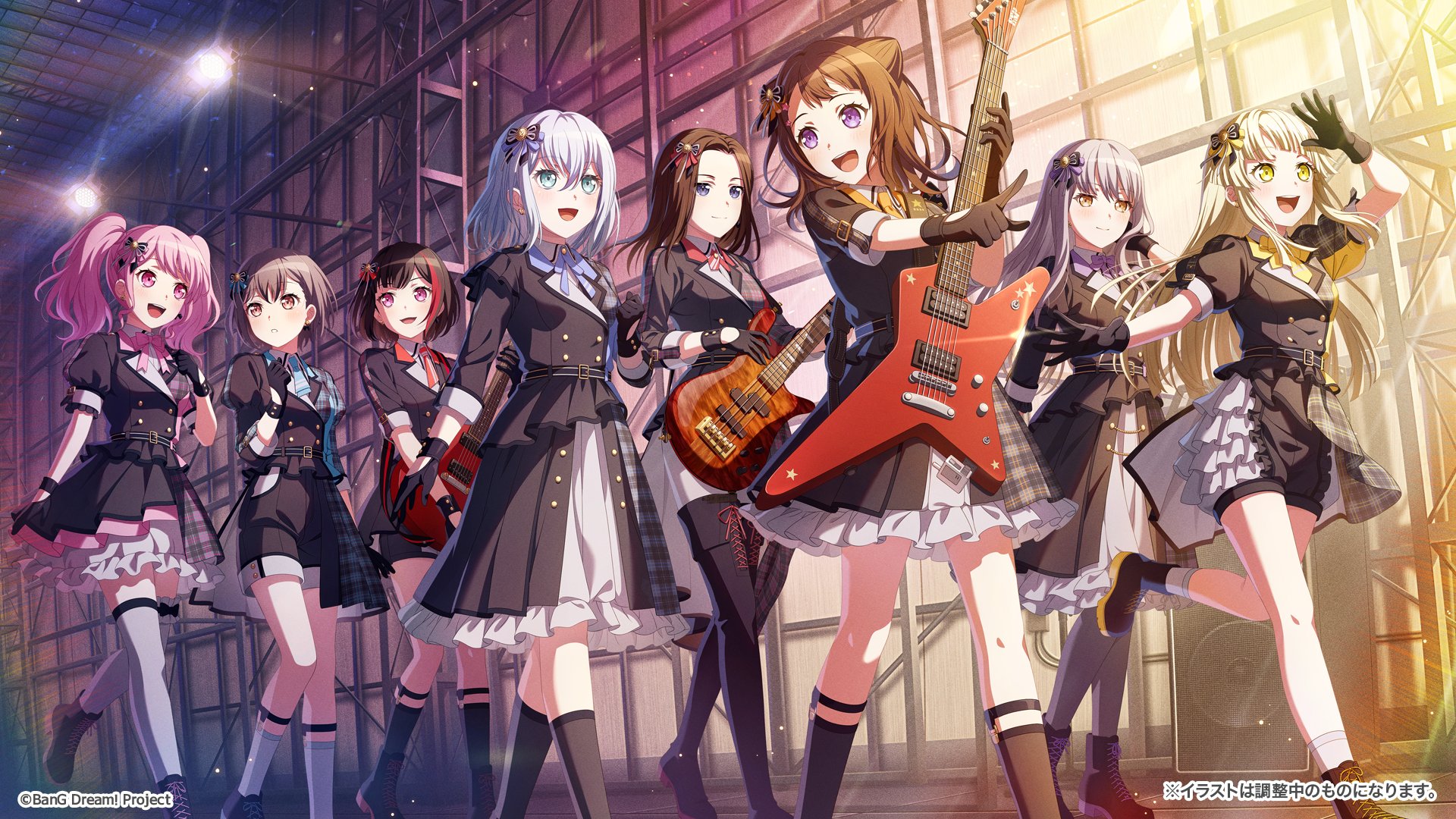 Garupa’s 9th anniversary  - Kasumi, Ran, Kokoro, Aya, Yukina, Mashiro, LAYER, Tomori