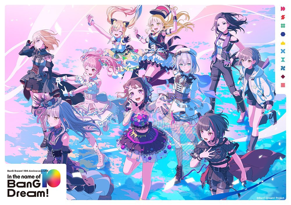 10th Anniversary LIVE "In the name of BanG Dream!" - Kasumi, Ran, Kokoro, Aya, Yukina, Mashiro, LAYER, Tomori, Doloris
