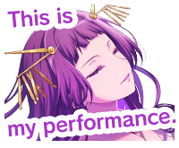  This is my performance.