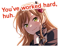 To the only pinnacle “You’ve worked hard, huh.”