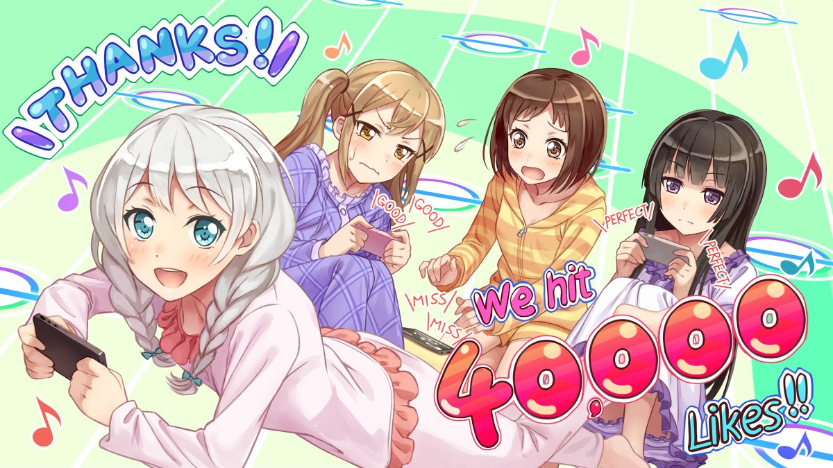 4 Million Followers / 40,000 Facebook Likes - Arisa, Tsugumi, Eve, Rinko