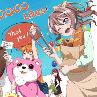 50,000 Likes on Facebook! - Saaya, Tomoe, Tsugumi, Hagumi, Misaki