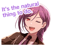 It's the natural thing to do.