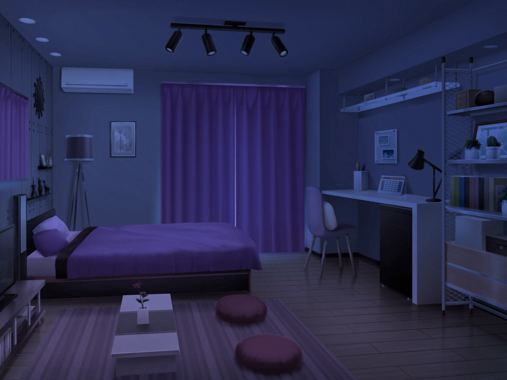 Kaoru's Room (Night) | Backgrounds list | Gallery | Girls ...