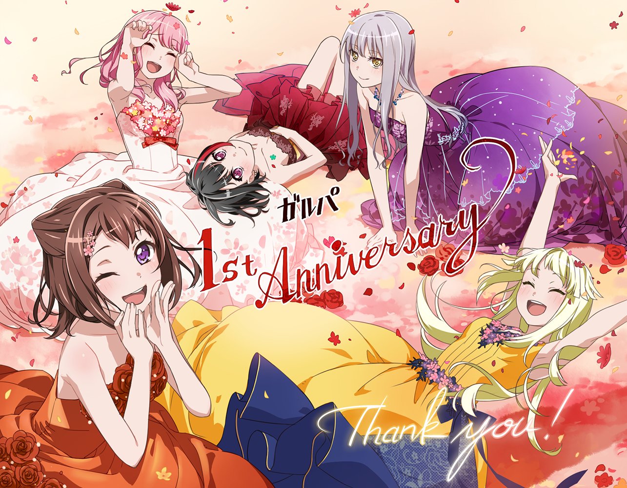 1st Anniversary - Kasumi, Ran, Kokoro, Aya, Yukina