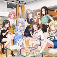 CUP NOODLE Collaboration - Kasumi, Ran, Kokoro, Aya, Yukina, Mashiro, LAYER