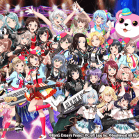 4th Anniversary Splash Screen - Kasumi, Tae, Rimi, Saaya, Arisa, Ran, Moca, Himari, Tomoe, Tsugumi, Kokoro, Kaoru, Hagumi, Kanon, Misaki, Aya, Hina, Chisato, Maya, Eve, Yukina, Sayo, Lisa, Ako, Rinko, Mashiro, Touko, Nanami, Tsukushi, Rui, LAYER, LOCK, MASKING, PAREO, CHU²