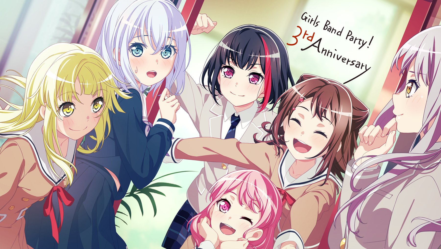 Happy 3rd Anniversary! - Kasumi, Ran, Kokoro, Aya, Yukina, Mashiro