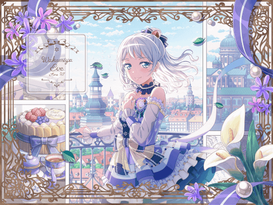 Eve Wakamiya - Happy - Precious birthday! | Cards list | Girls