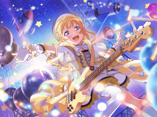 Chisato Shirasagi Happy Cards List Girls Band Party Bandori Party Bang Dream Girls