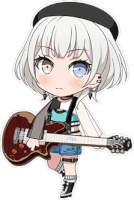 ★★★ Raana Kaname - Cool - A Kitten Clawing at the Guitar - Chibi