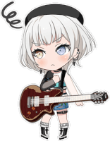 ★★★ Raana Kaname - Cool - A Kitten Clawing at the Guitar - Chibi
