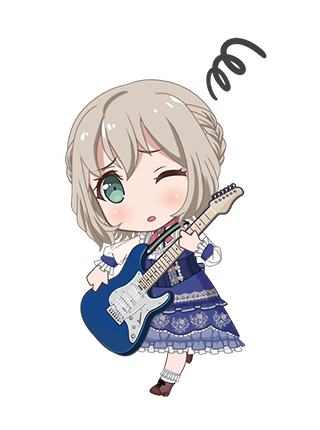 Moca Aoba - Thoughts are With The Flowers - Chibi