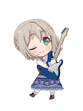 Moca Aoba - Thoughts are With The Flowers - Chibi