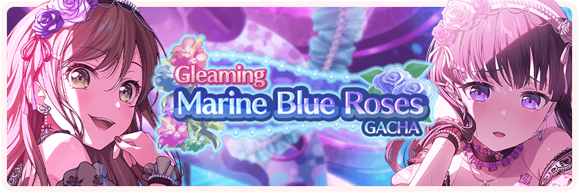 Gleaming Marine Blue Roses Gacha