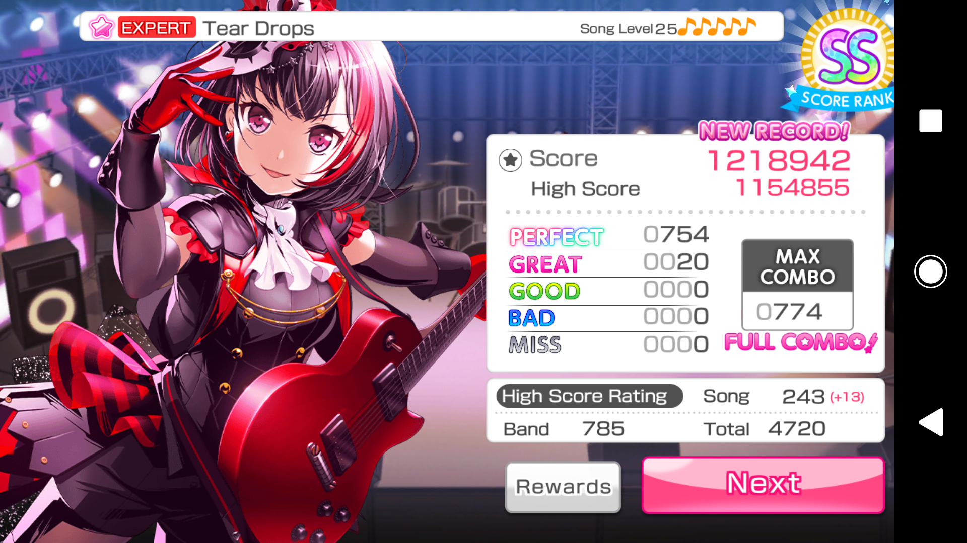 Played songs list | Played songs list | Tear Drops | Songs