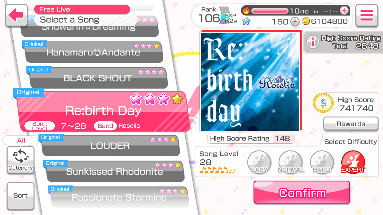 Песни играли до конца. Sunkissed Rhodonite. Bang Dream Birthdays list. Passionate Starmine Roselia. 550 High score rating Roselia как собрать.