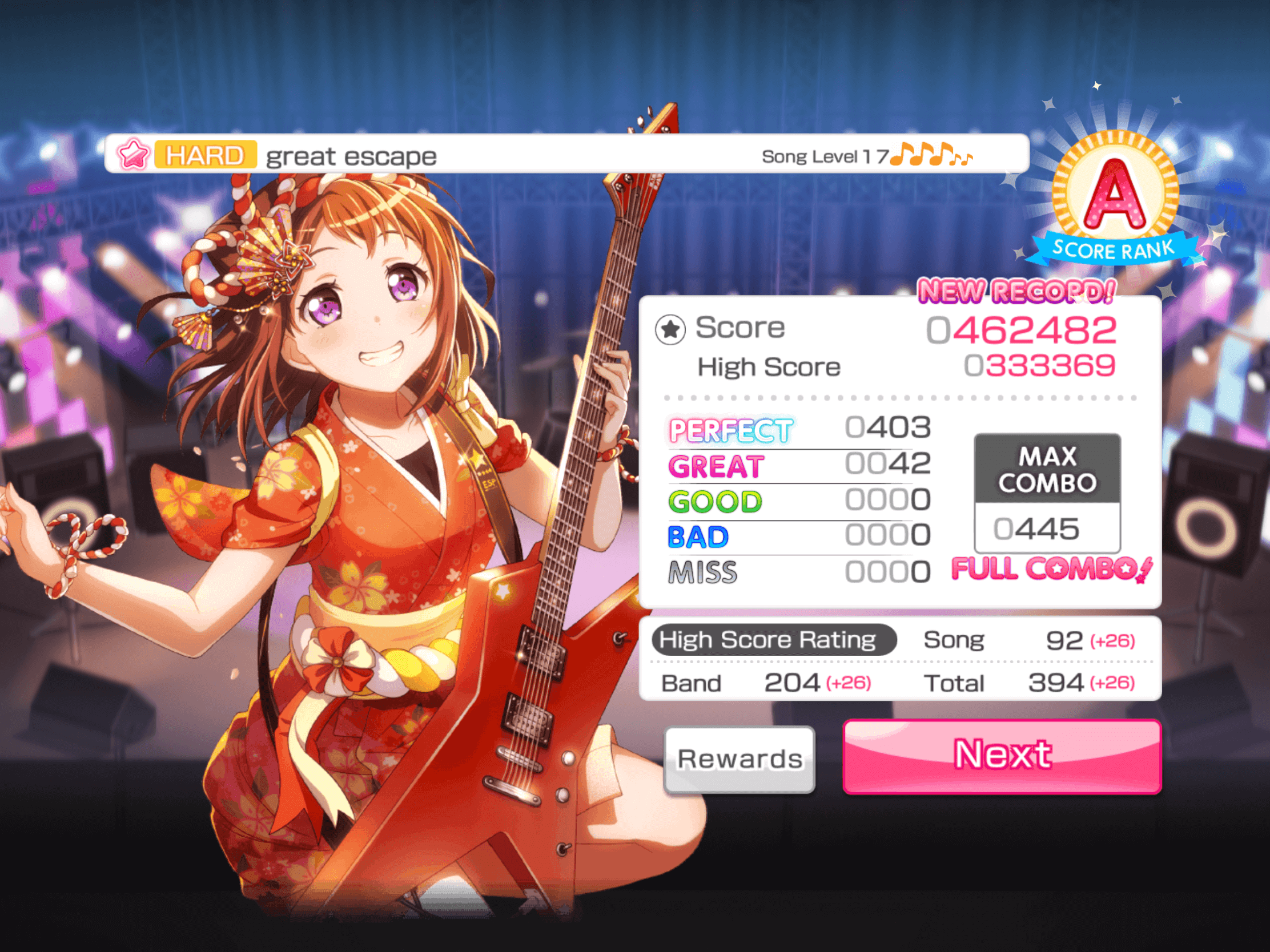 Песни escape нарисую. High score rating Bang Dream.