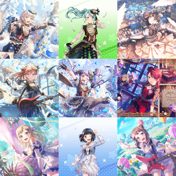 Cards list Cards list Girls Band Party Bandori Party BanG Dream! Girls Band Party