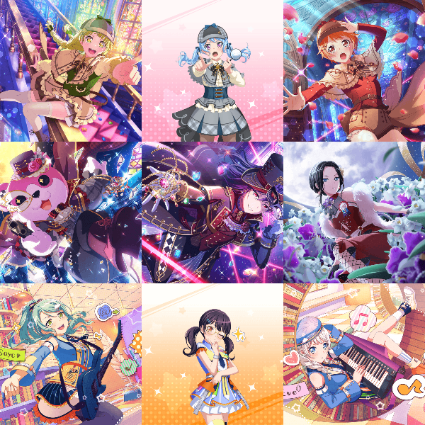 Cards list Cards list Girls Band Party Bandori Party BanG Dream! Girls Band Party
