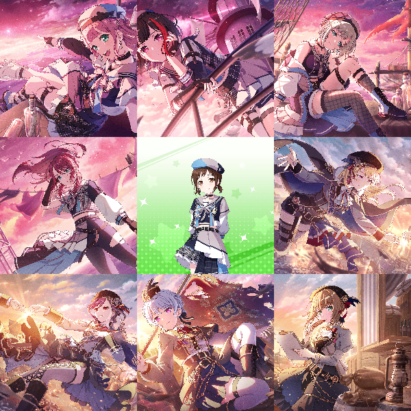 ガルパピコ　Pastel*Palettes デッキ Cards list | Cards list | Girls Band Party | Bandori Party - BanG